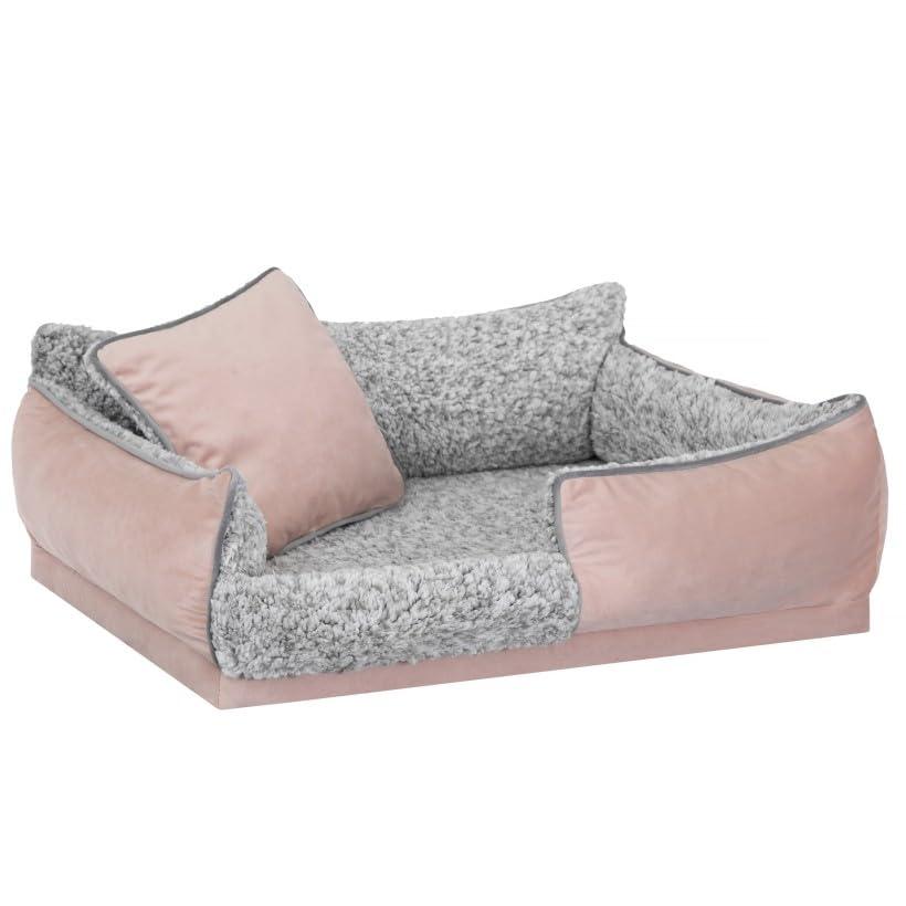 Sales Core Bett für kleine und mittelgroße Hunde, Stilvolles Sofa für Tiere mit einem bequemen Kissen, Schlafplatz für Ihr Haustier mit Einer weichen Matratze, Langlebiges und Elegantes für Hunde