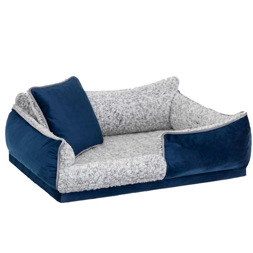 Sales Core Bett für kleine und mittelgroße Hunde, Stilvolles Sofa für Tiere mit einem bequemen Kissen, Schlafplatz für Ihr Haustier mit Einer weichen Matratze, Langlebiges und Elegantes für Hunde