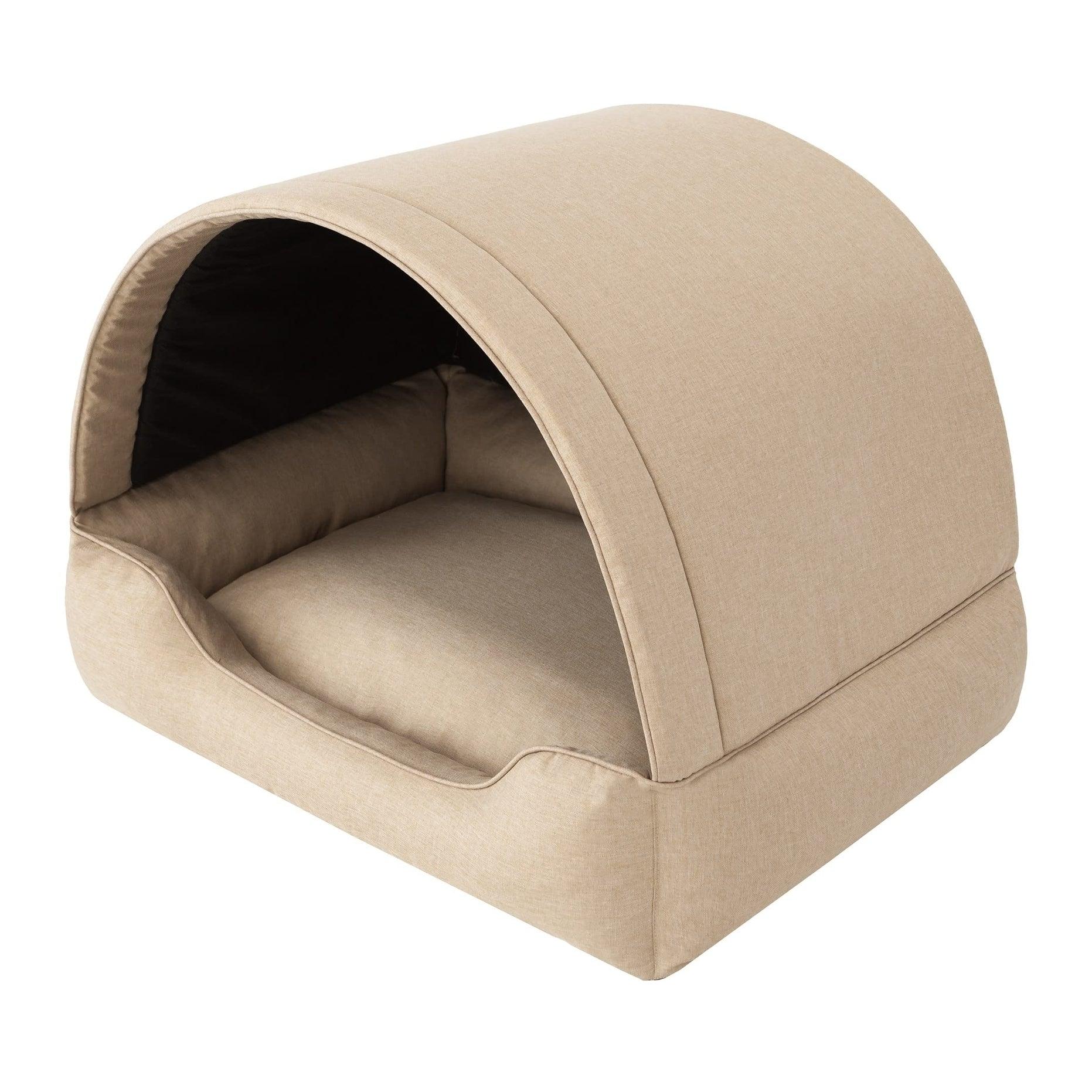 Sales Core EIN höhlenförmiges Hundebett, eine Hundehütte mit versteiftem Dach, EIN Hundeheim mit weicher Matratze.